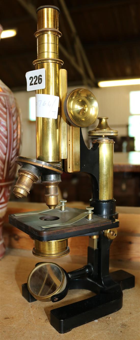 Watson & Son brass & metal microscope